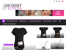 Tablet Screenshot of mommyloves.com